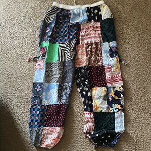Colorful Patchwork Pants